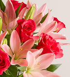 Magnificent Pink Rose & Lily Bouquet