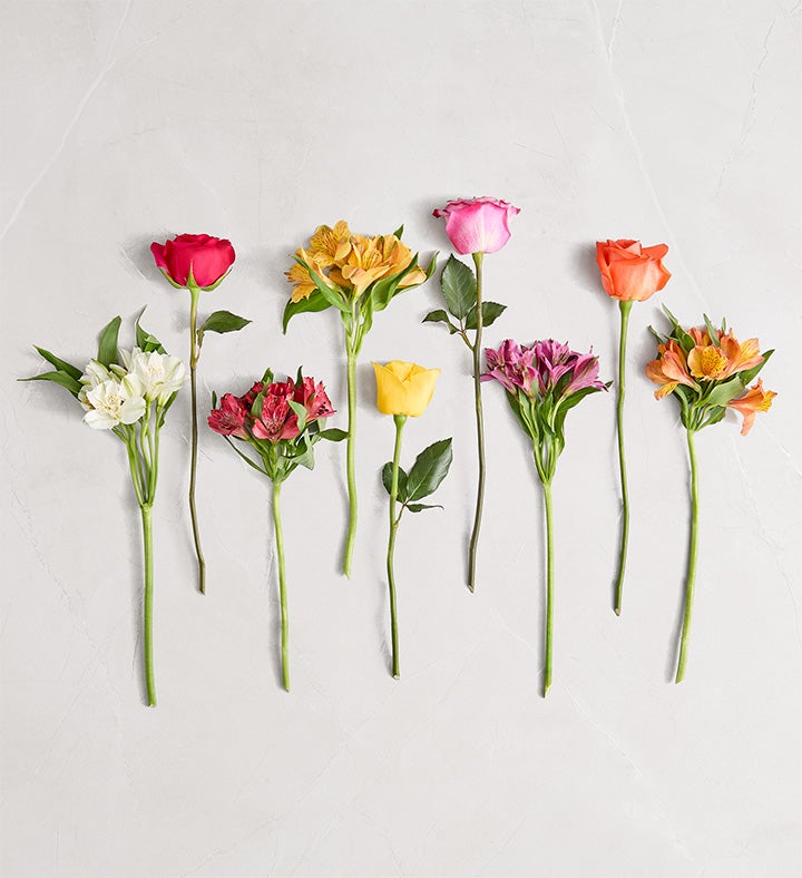 Assorted Roses & Peruvian Lilies