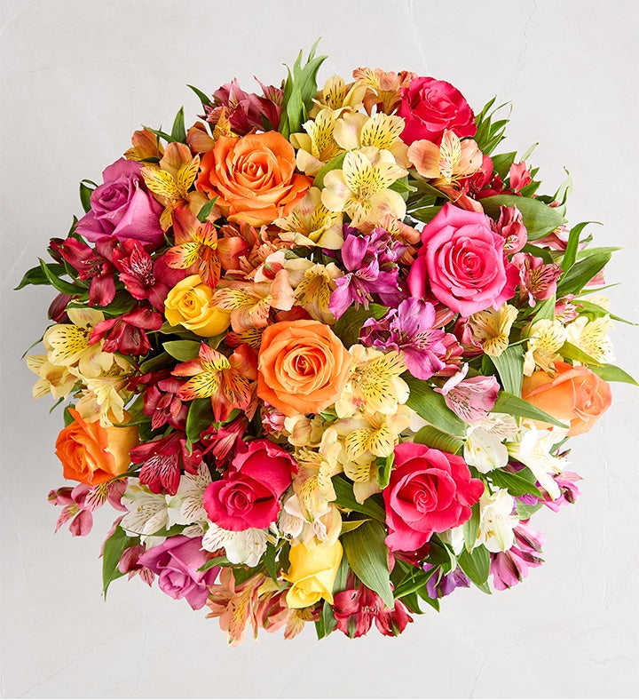 Assorted Roses & Peruvian Lilies