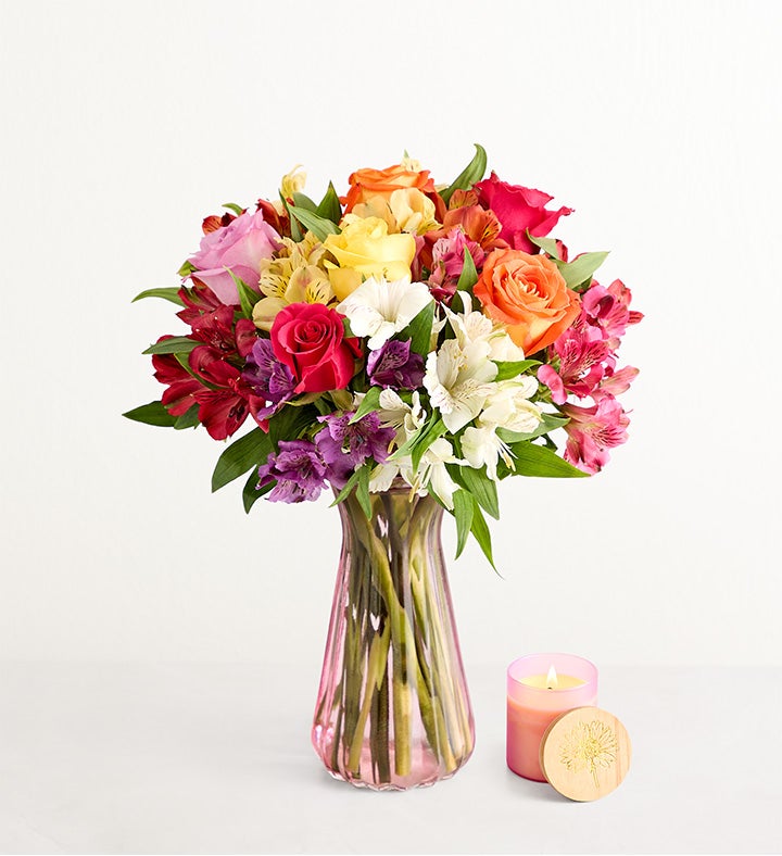 Assorted Roses & Peruvian Lilies