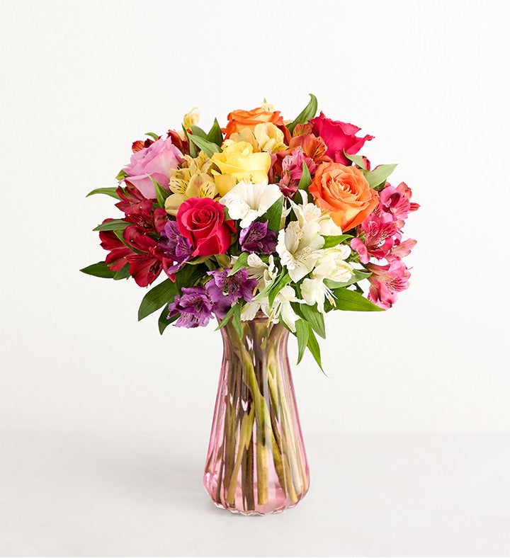Assorted Roses & Peruvian Lilies