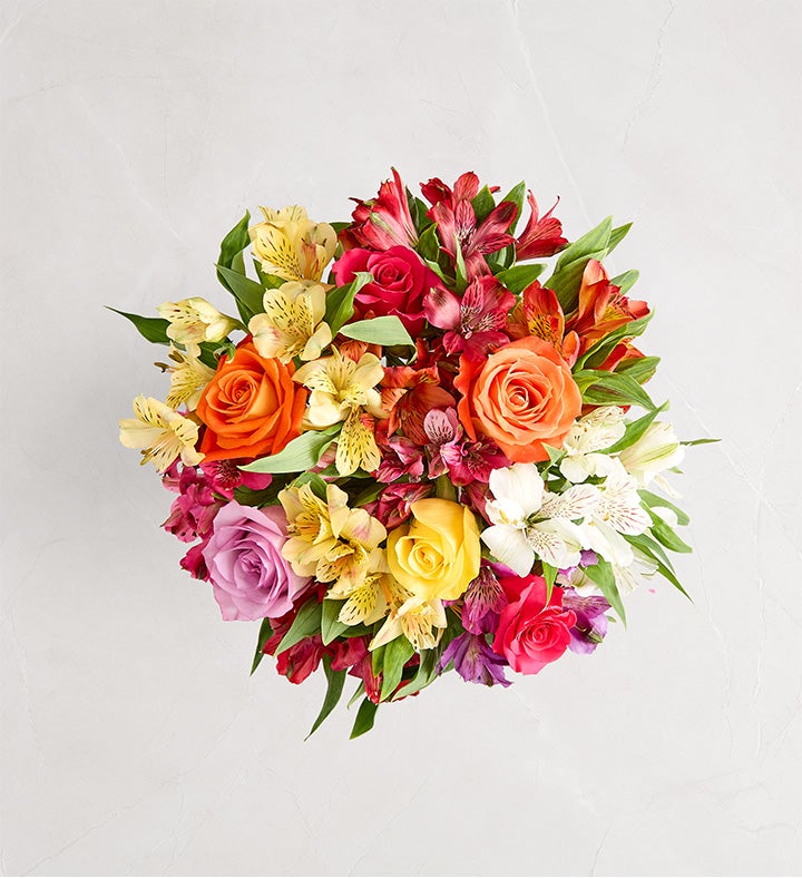 Assorted Roses & Peruvian Lilies
