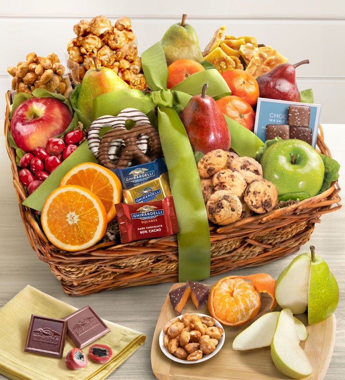Distinctive Fruit Basket & Sweets Gift