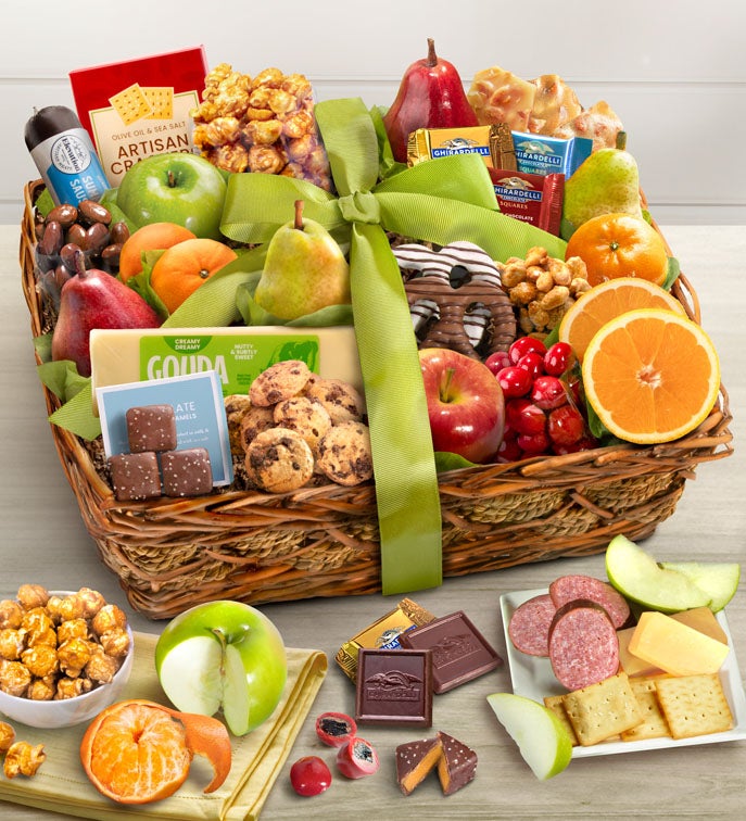 Distinctive Fruit Basket & Sweets Gift