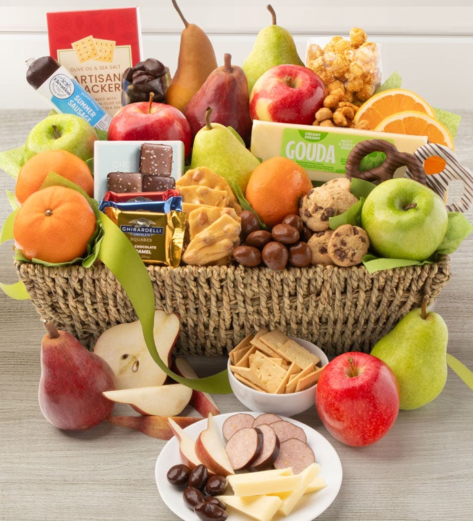 Distinctive Fruit Basket & Sweets Gift
