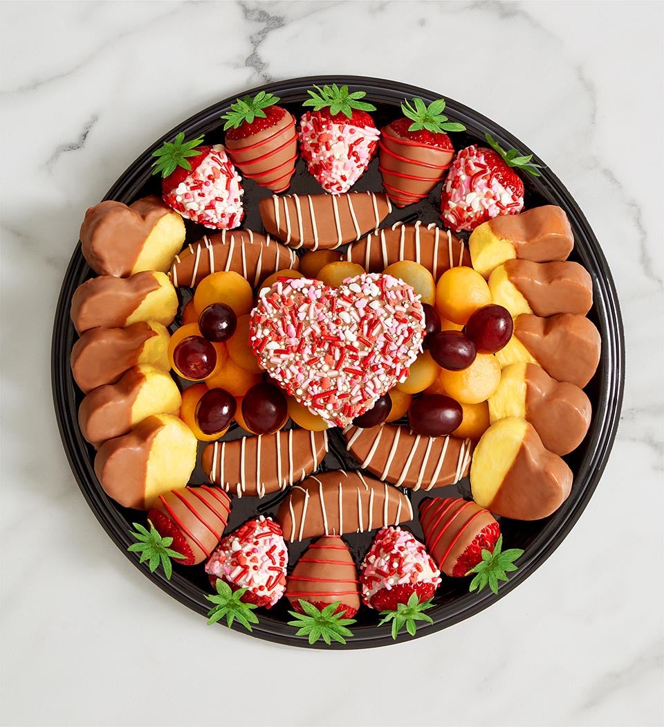 All Hearts Dipped Fruit Platter