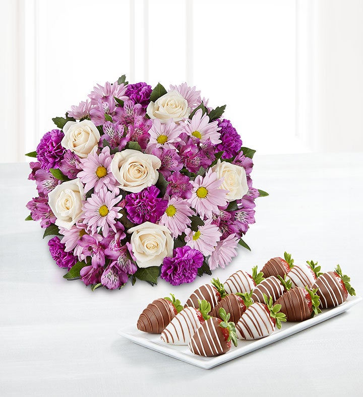 Lavender Garden & Strawberries for Sympathy