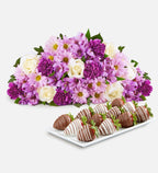 Lavender Garden & Drizzled Strawberries