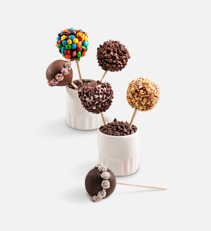 Candy Covered Cake Pops™ with Gourmet Drizzled Strawberries