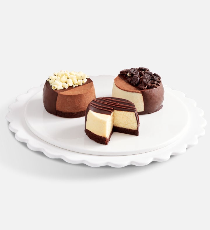Cheesecake Trio with Gourmet Drizzled Strawberries™