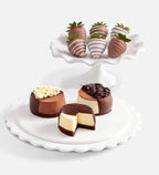 Cheesecake Trio with Gourmet Drizzled Strawberries™