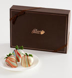 Rainbow Swirl Artisan Belgian Chocolate Strawberries