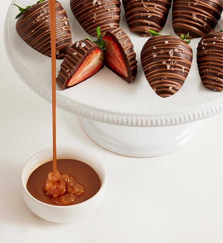 Caramel Sea Salt Artisan Belgian Chocolate Strawberries
