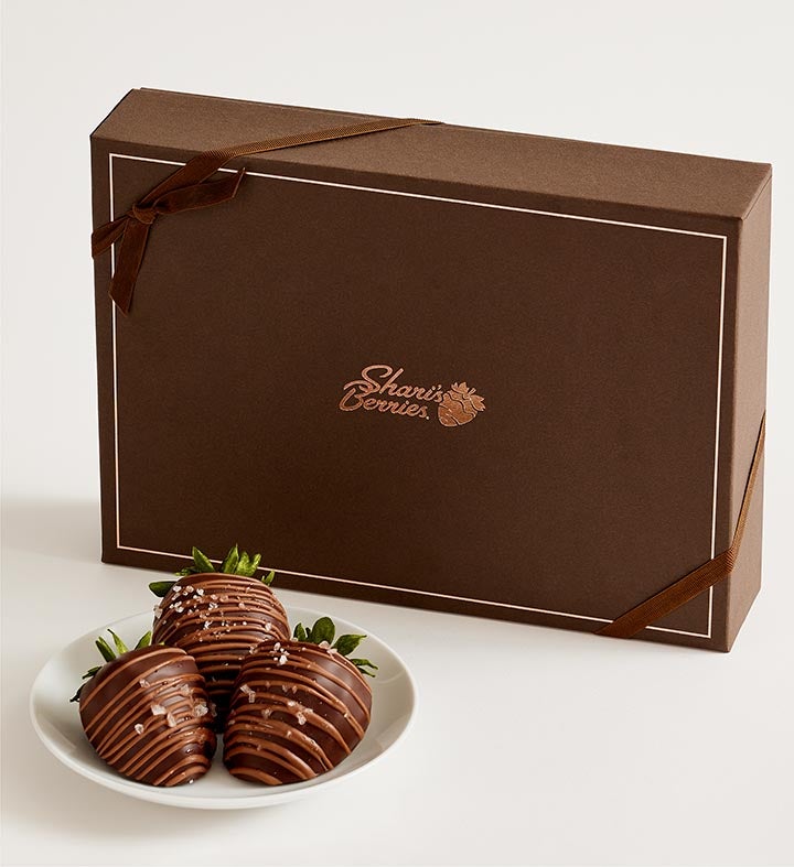 Caramel Sea Salt Artisan Belgian Chocolate Strawberries
