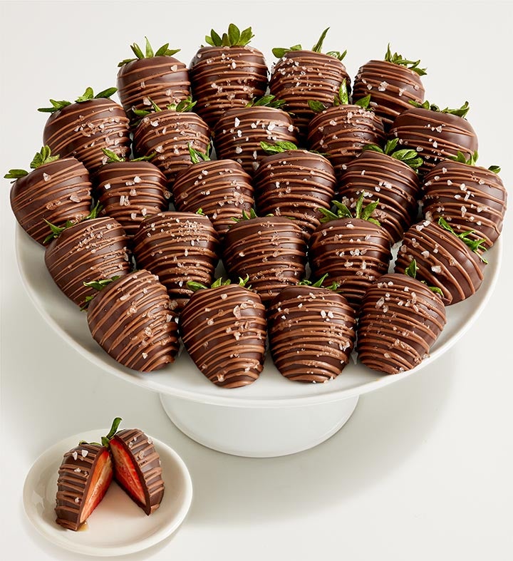 Caramel Sea Salt Artisan Belgian Chocolate Strawberries