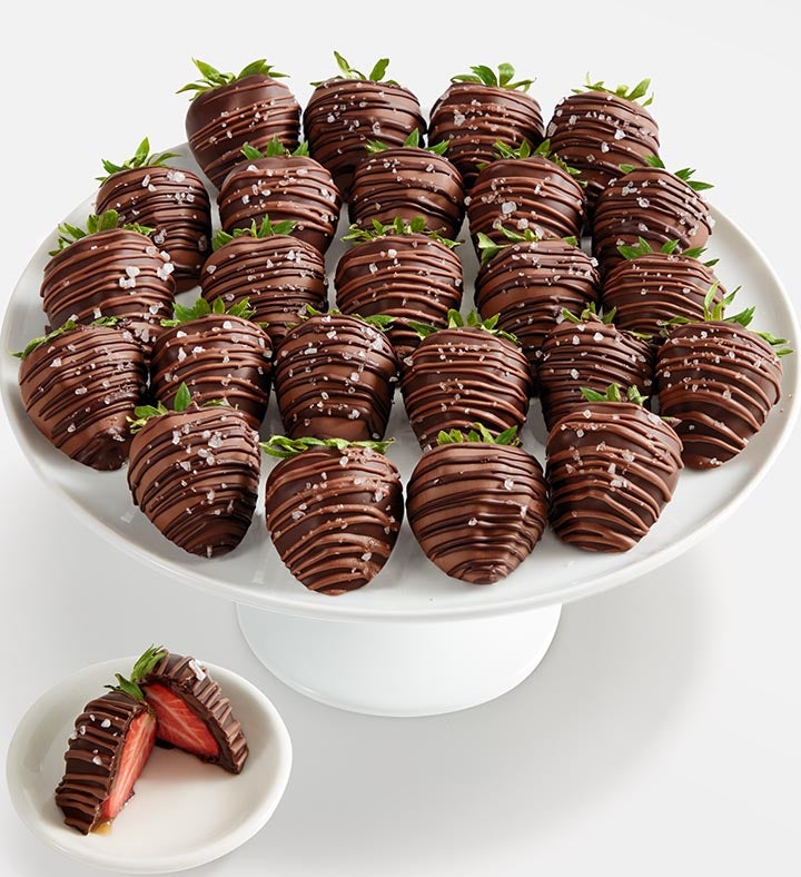 Caramel Sea Salt Artisan Belgian Chocolate Strawberries