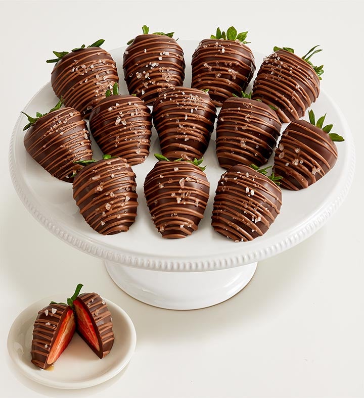Caramel Sea Salt Artisan Belgian Chocolate Strawberries
