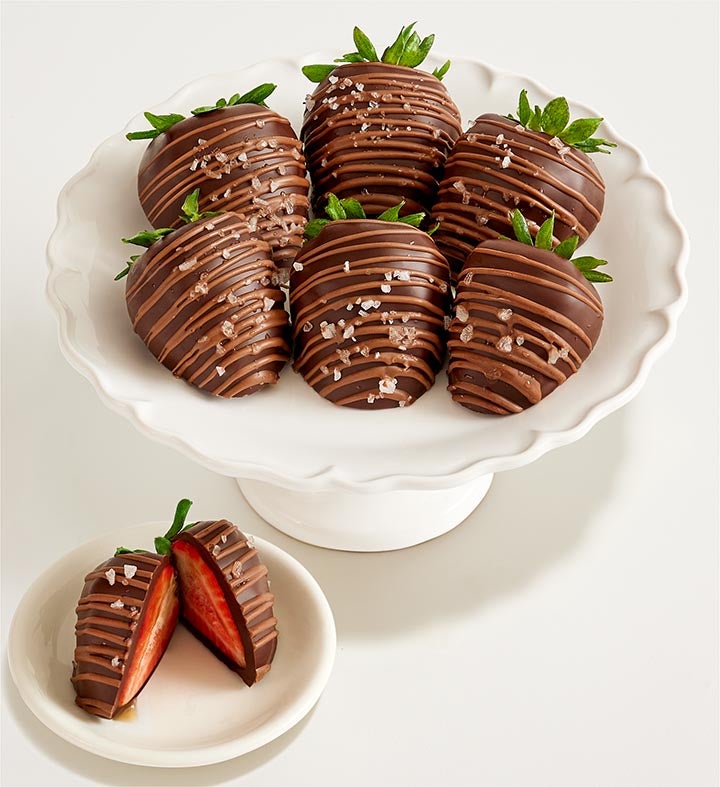 Caramel Sea Salt Artisan Belgian Chocolate Strawberries