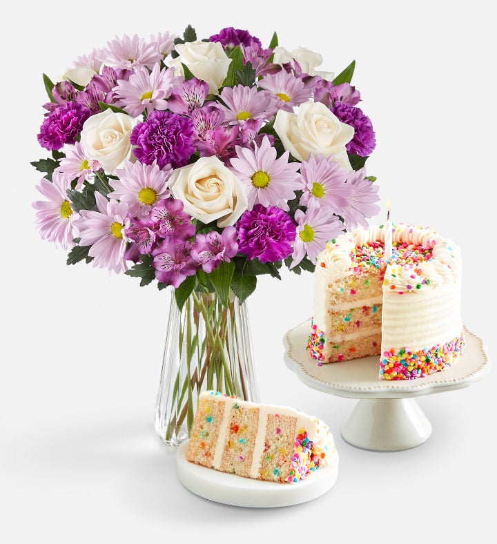 Lavender Garden & Time to Celebrate Birthday Cake™