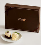 Bride and Groom Design Belgian Chocolate Covered Strawberries