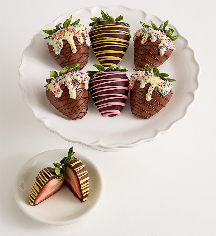 Sundae Scoops Artisan Belgian Chocolate Strawberries