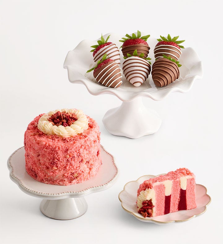Strawberry Shortcake with Gourmet Drizzled Strawberries