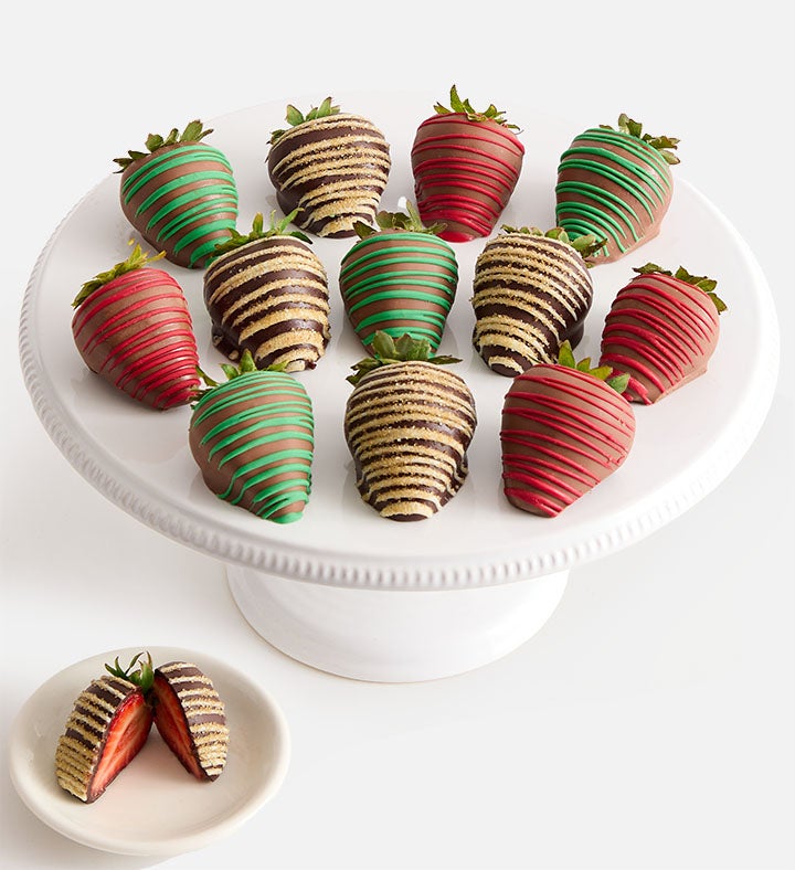 Holiday Artisan Belgian Chocolate Covered Strawberries