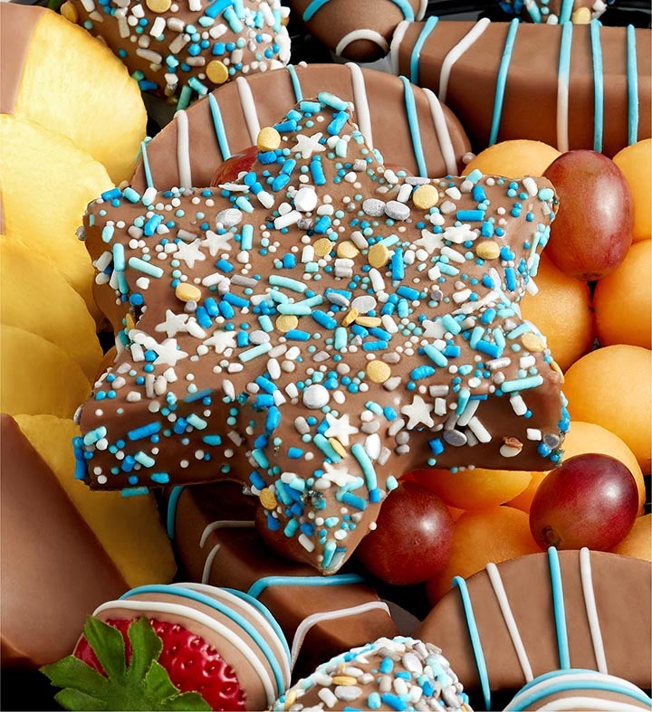 Hanukkah Dipped Fruit Platter