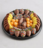 Birthday Fruit Platter with Time to Celebrate Cake