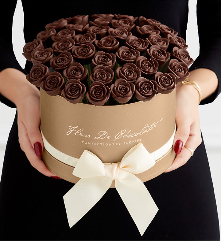 Fleur De Chocolate® Belgian Dark Chocolate Roses