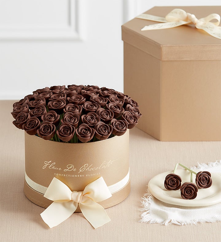 Fleur De Chocolate® Belgian Dark Chocolate Roses