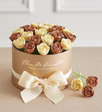 Fleur De Chocolate® Belgian Chocolate Roses - Classic Milk & White