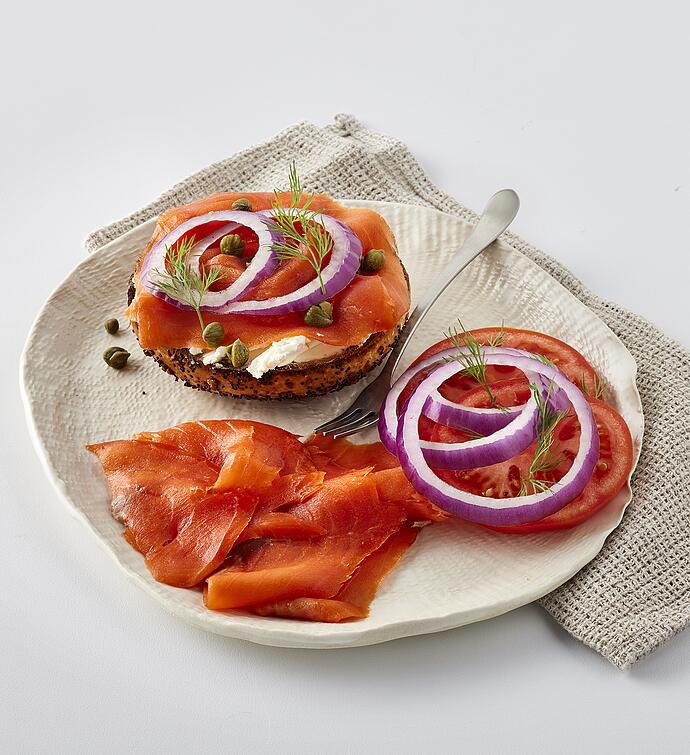 Wild Sockeye Salmon Nova Lox - cured, cold-smoked & sliced