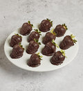 Scharffen Berger™ Dark Chocolate Hand-Dipped Strawberries - 12 Count