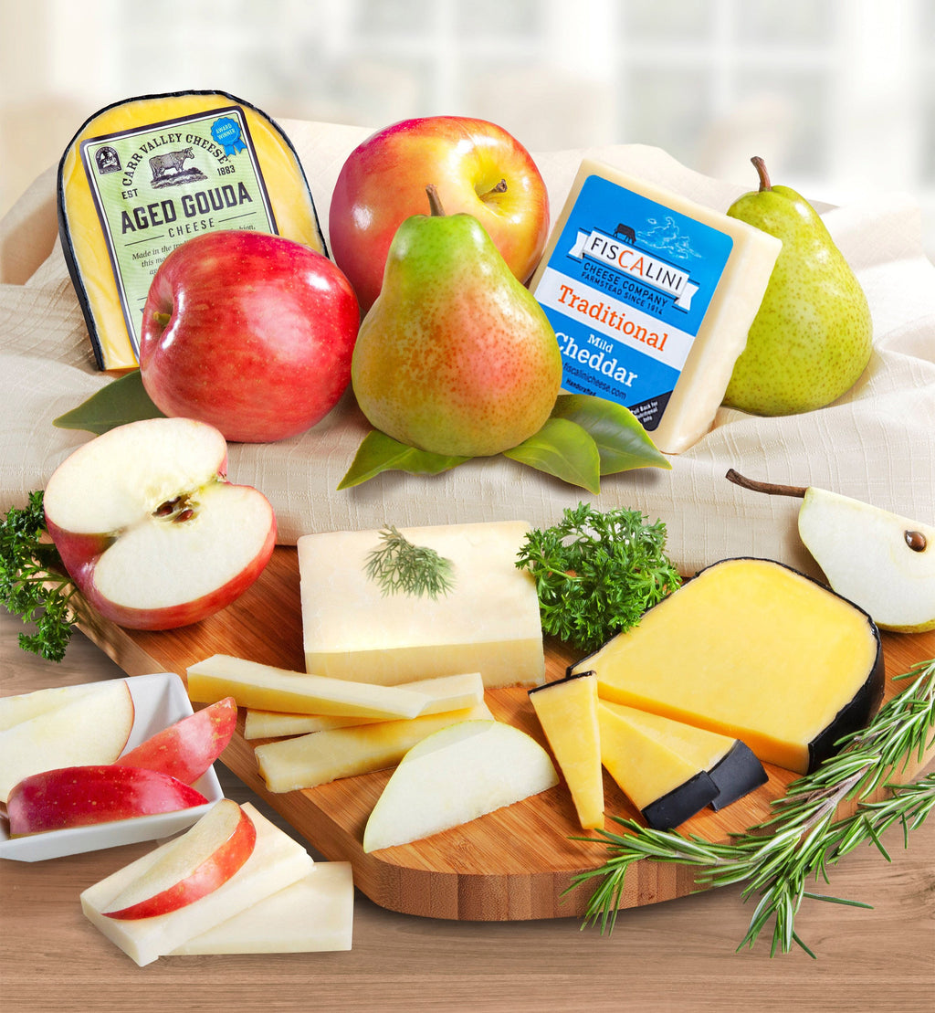 Fresh Fruit & Cheese Gourmet Basket - gluten free